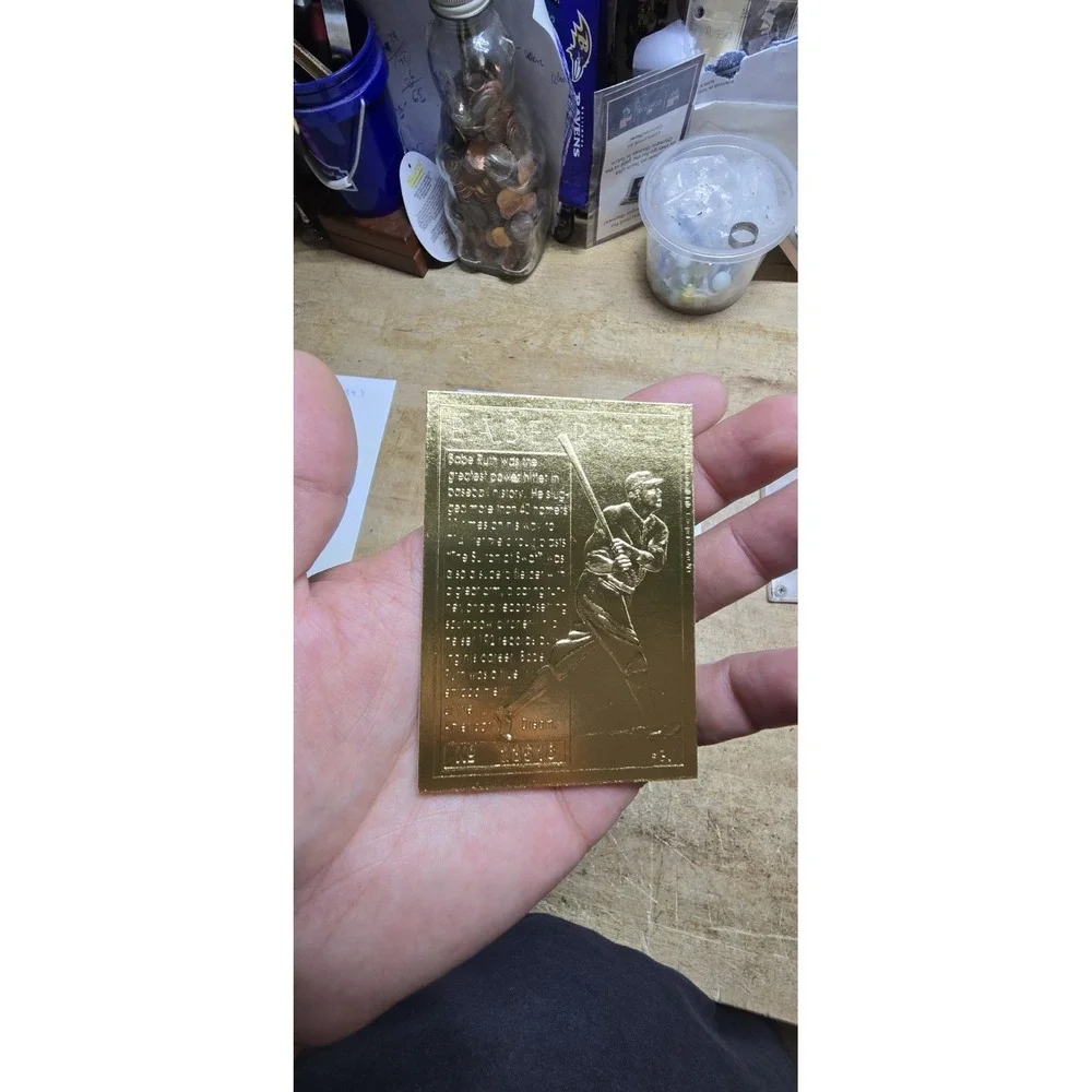 Babe Ruth 1994 22Kt Gold Foil Golden Legends Card Ltd. 50K